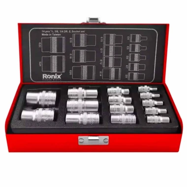 جعبه بکس ترکیبی 14 پارچه رونیکس مدل RH-2695E