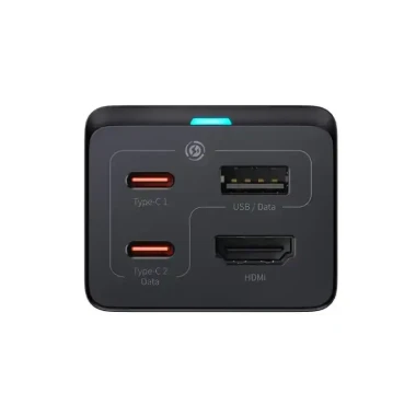 شارژر رومیزی و هاب باسئوس GaN5 Pro Fast Charging 1U+2C+ HDMI توان 67 وات