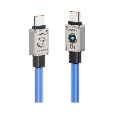 کابل شارژ USB-C to USB-C یوسمز مدل US-SJ684 با طول 1.2 متر توان 100 وات