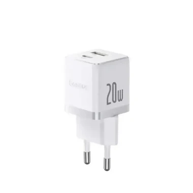 شارژر دیواری دو پورت باسئوس مدل Palm Fast Charger C+U توان 20 وات