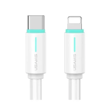 کابل شارژ USB-C to Lightning یوسمز مدل US-SJ735 با طول 1 متر توان 30 وات