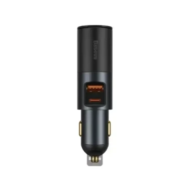 شارژر فندکی باسئوس مدل Share Together Fast Charge 2in1 U+C با توان 120 وات
